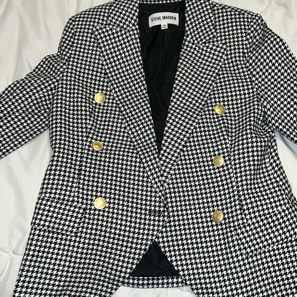 Steve Madden Houndstooth Blazer